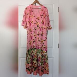 London Times Pink Cassian Maxi Dress